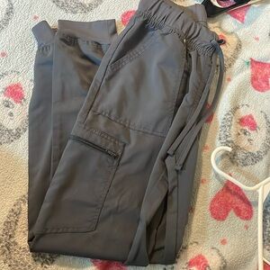 Grey jogger scrub pants